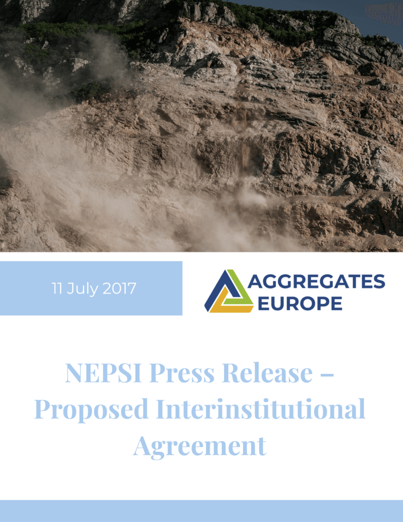 NEPSI Press Release – Proposed Interinstitutional Agreement
