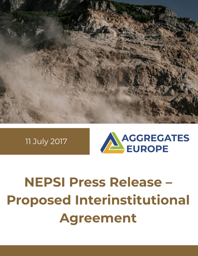 NEPSI Press Release – Proposed Interinstitutional Agreement