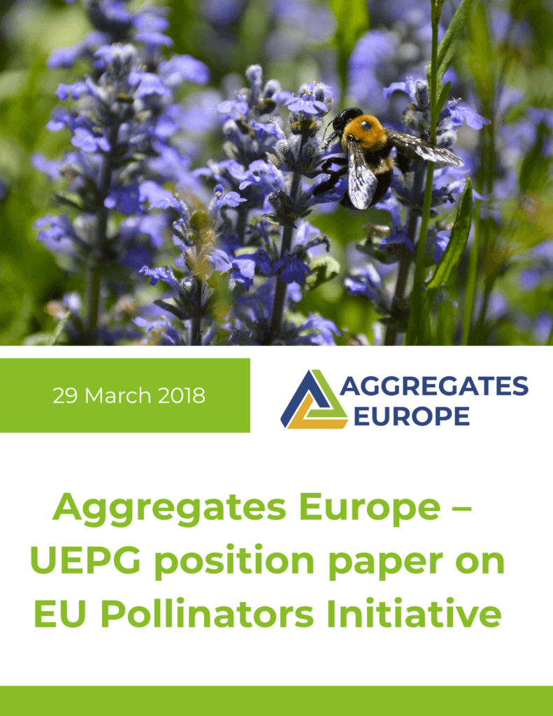 Aggregates Europe – UEPG position paper on EU Pollinators Initiative