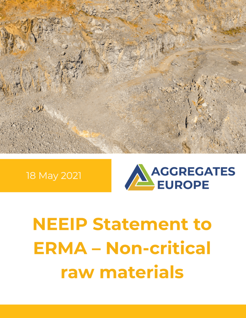 NEEIP Statement to ERMA – Non-critical raw materials