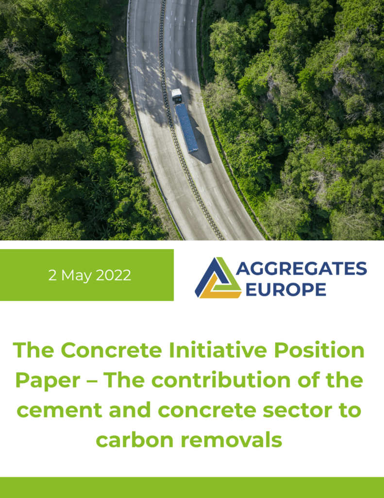 The Concrete Initiative Position Paper – The contribution of the cement and concrete sector to carbon removals