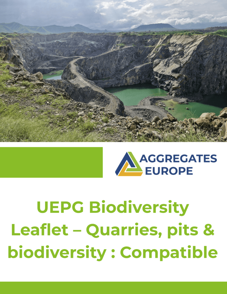 UEPG Biodiversity Leaflet – Quarries, pits & biodiversity : Compatible
