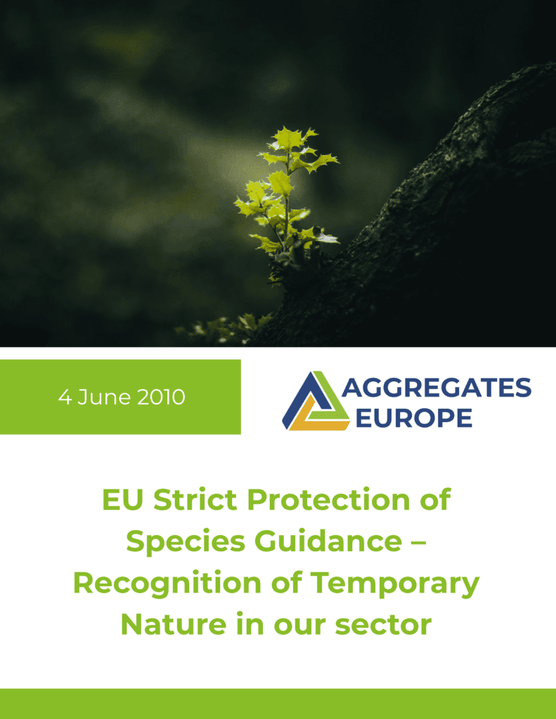 EU Strict Protection of Species Guidance – Recognition of Temporary Nature in our sector