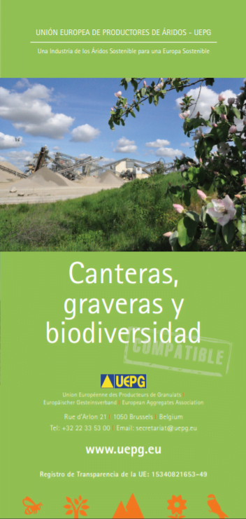 Aggregates Europe – UEPG Folleto Biodiversidad – Spanish version