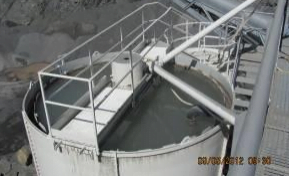 Water treatment of waste water produced by quarrying activities