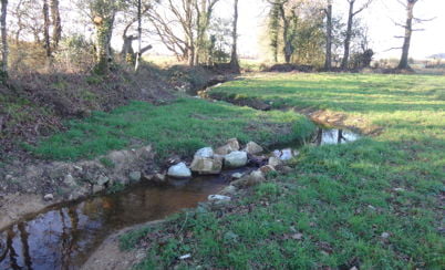 Restoration of a watercourse in Grand-Champs Quarry