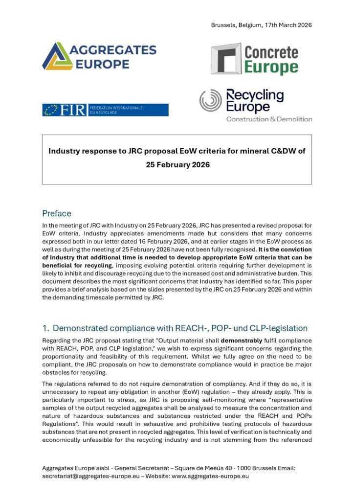 Final Industry Technical Response to JRC