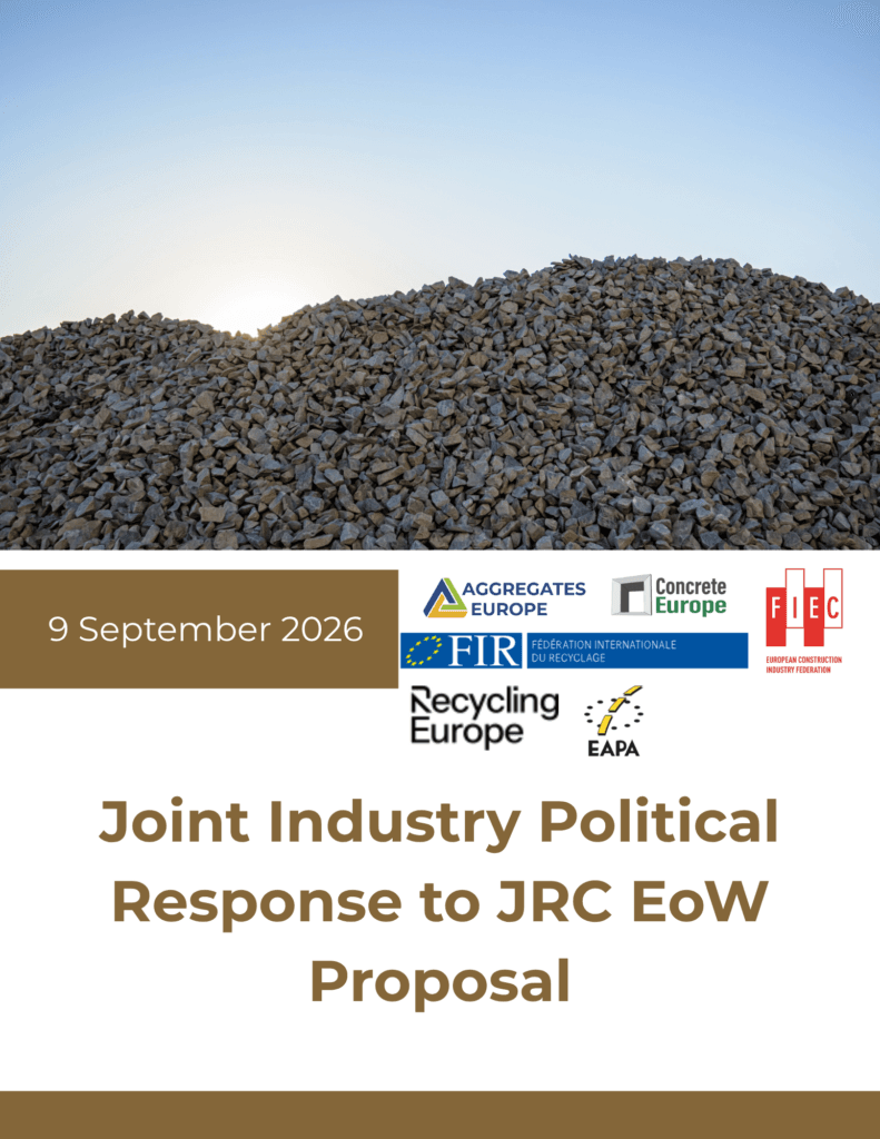 Joint Industry Political Response to JRC EoW Proposal